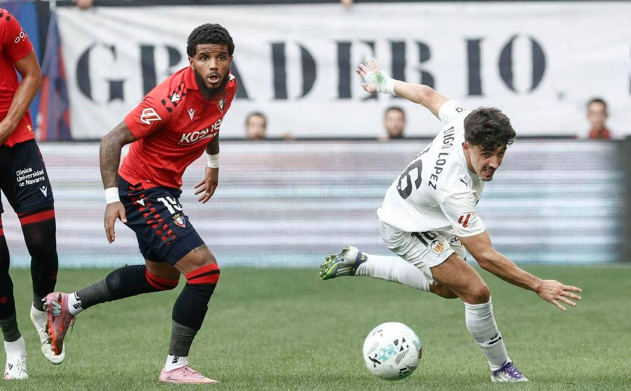 25岁曼联旧将闪耀西甲，一剑封喉助瓦伦西亚逆转奥萨苏纳